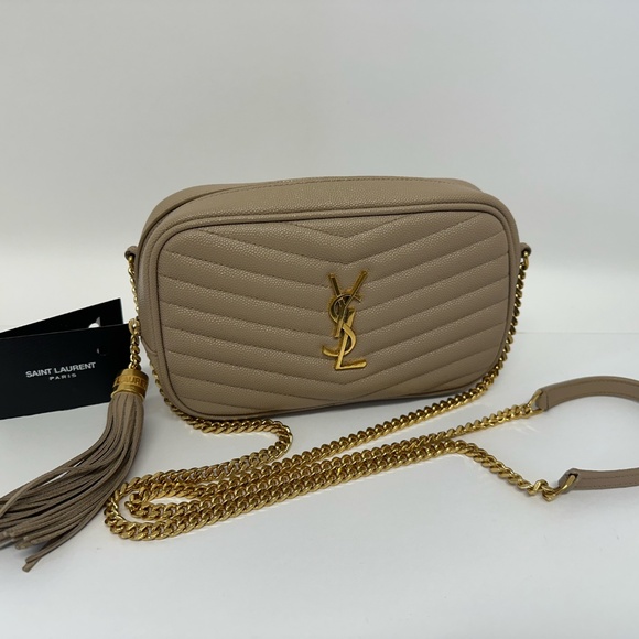 YSL Minibag Mono Grain De Powder Royal Dark Beige - Picture 4 of 5